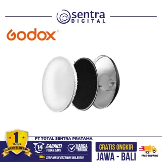 GODOX BDR S550 Beauty Dish Reflector Zilver 55cm Zwart